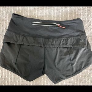 Size 4 Lululemon athletic shorts - too small for me now